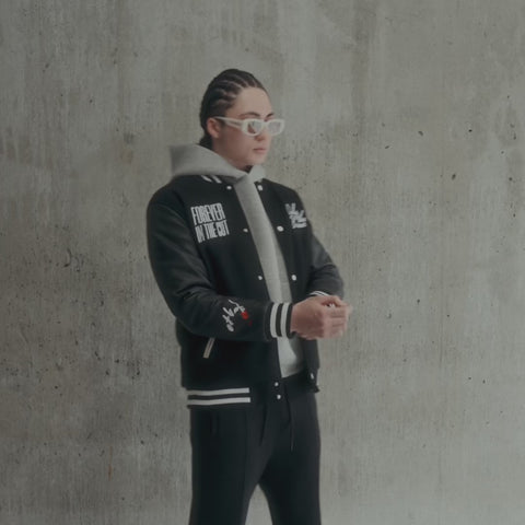 NO FRIENDS JUST FAMILY VARSITY JACKET