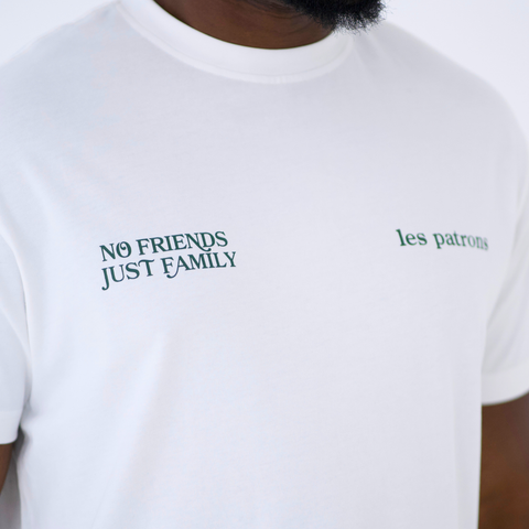 No Friends Just Family - White Tee