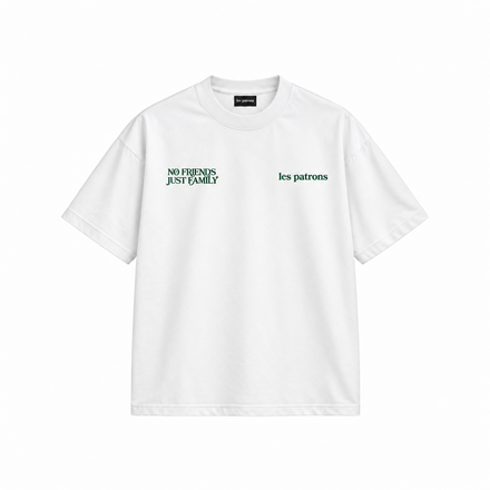 No Friends Just Family - White Tee