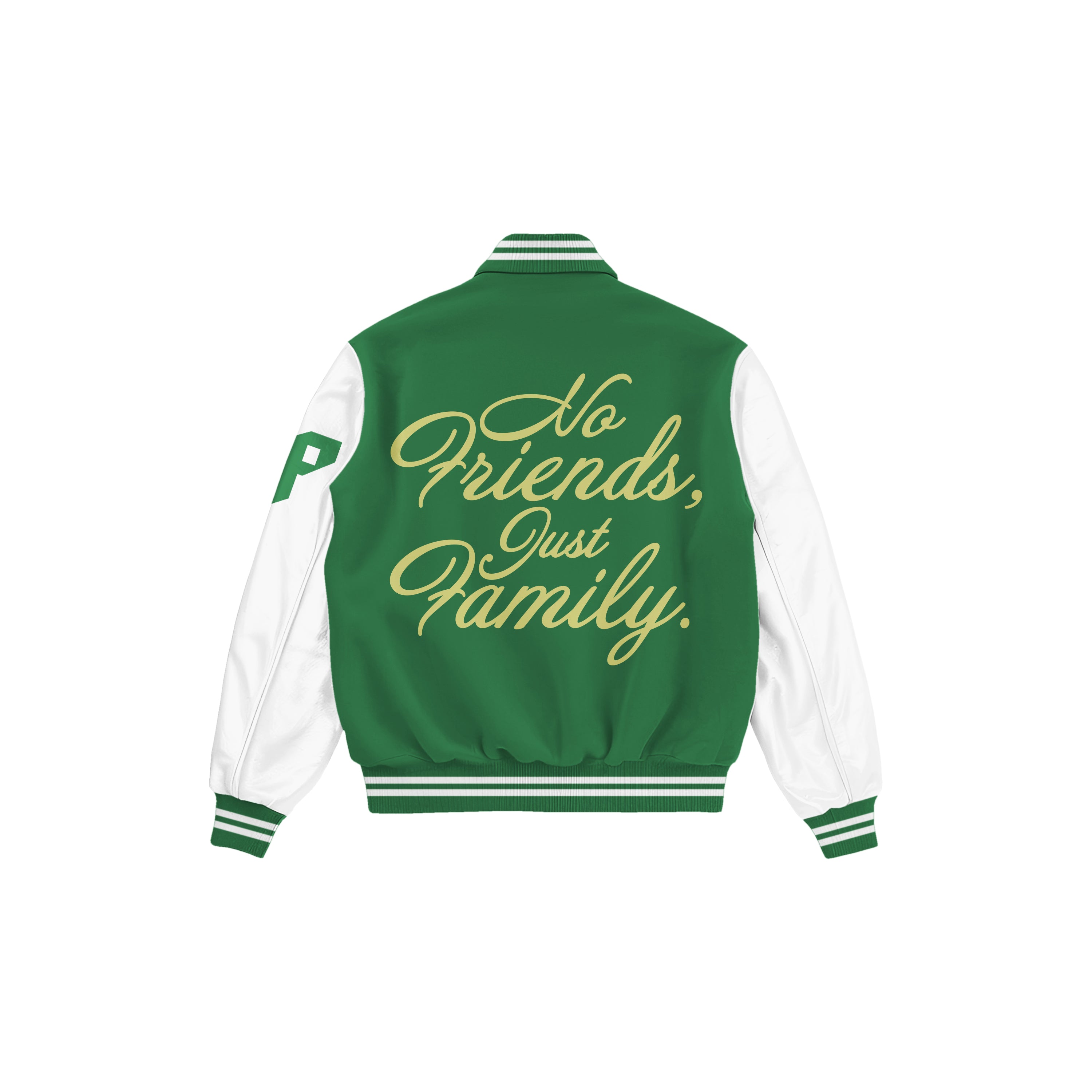 varsity jacket ( green )