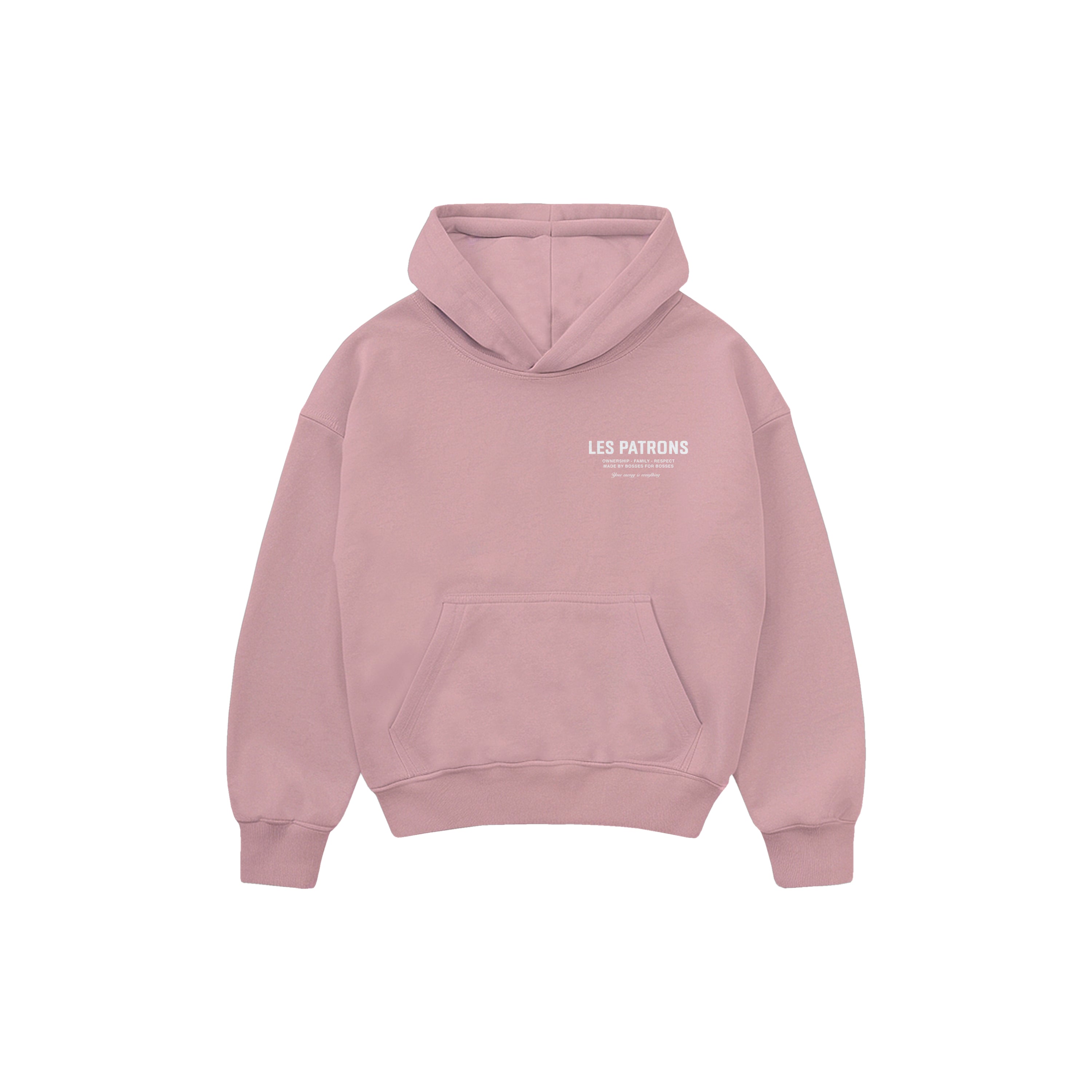 pink ownership hoodie *Slight imperfection* ( Please read description before purchasing)