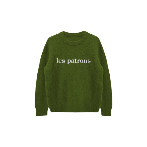 KID MOHAIR SWEATER GREEN