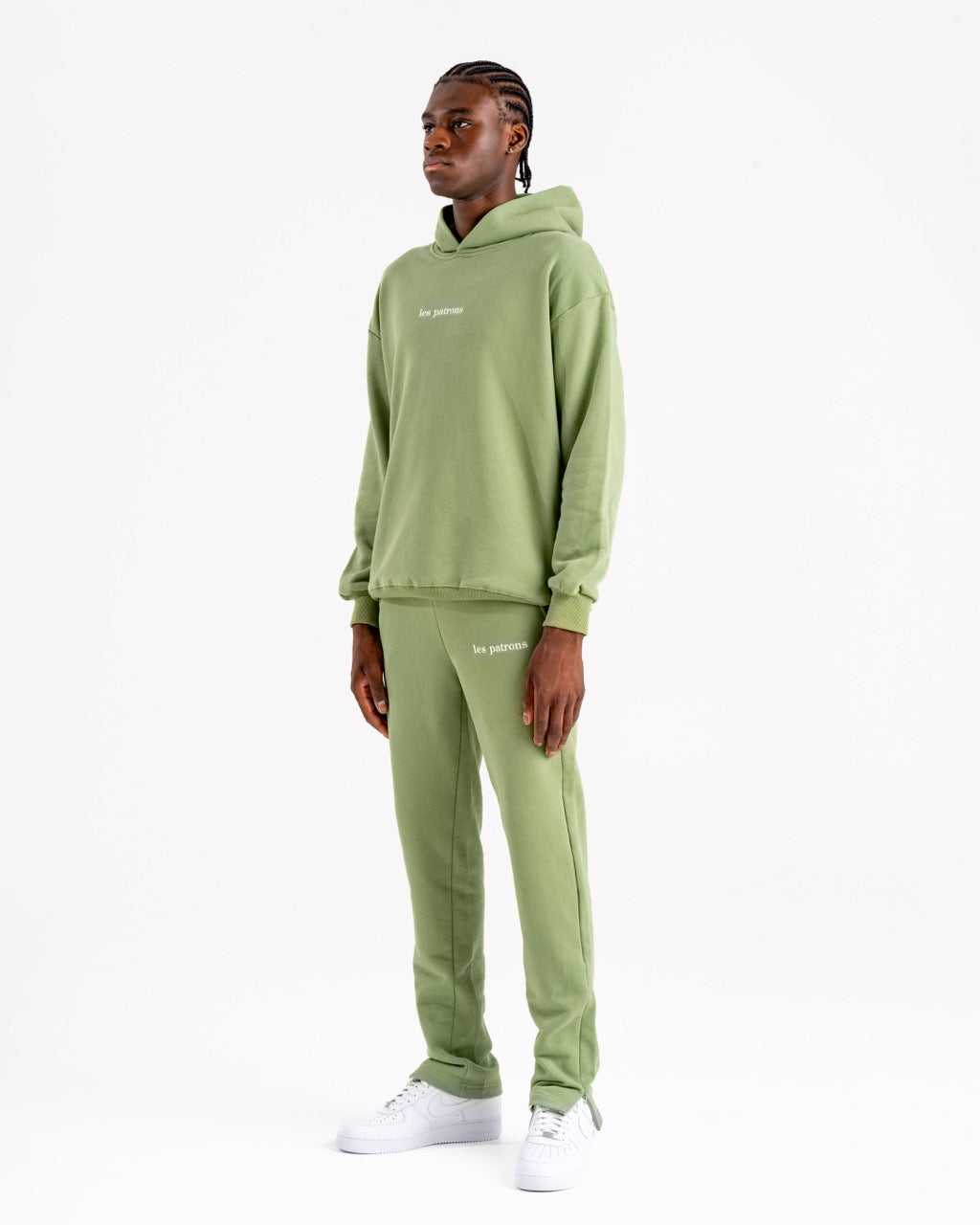 mint green sweatsuit (top)