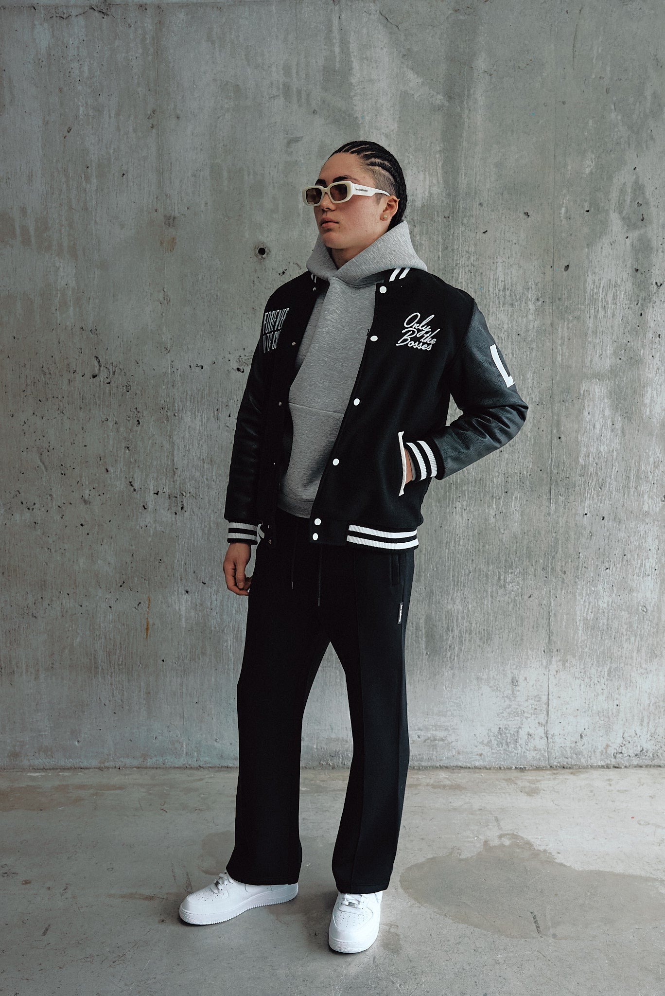 NO FRIENDS JUST FAMILY VARSITY JACKET