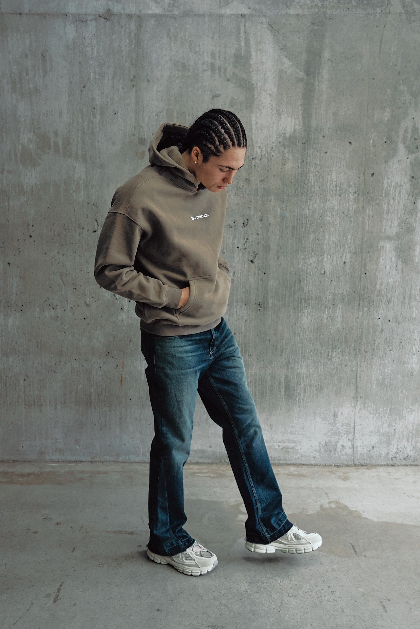 Les Patrons - OVERSIZED HOODIE BEIGE