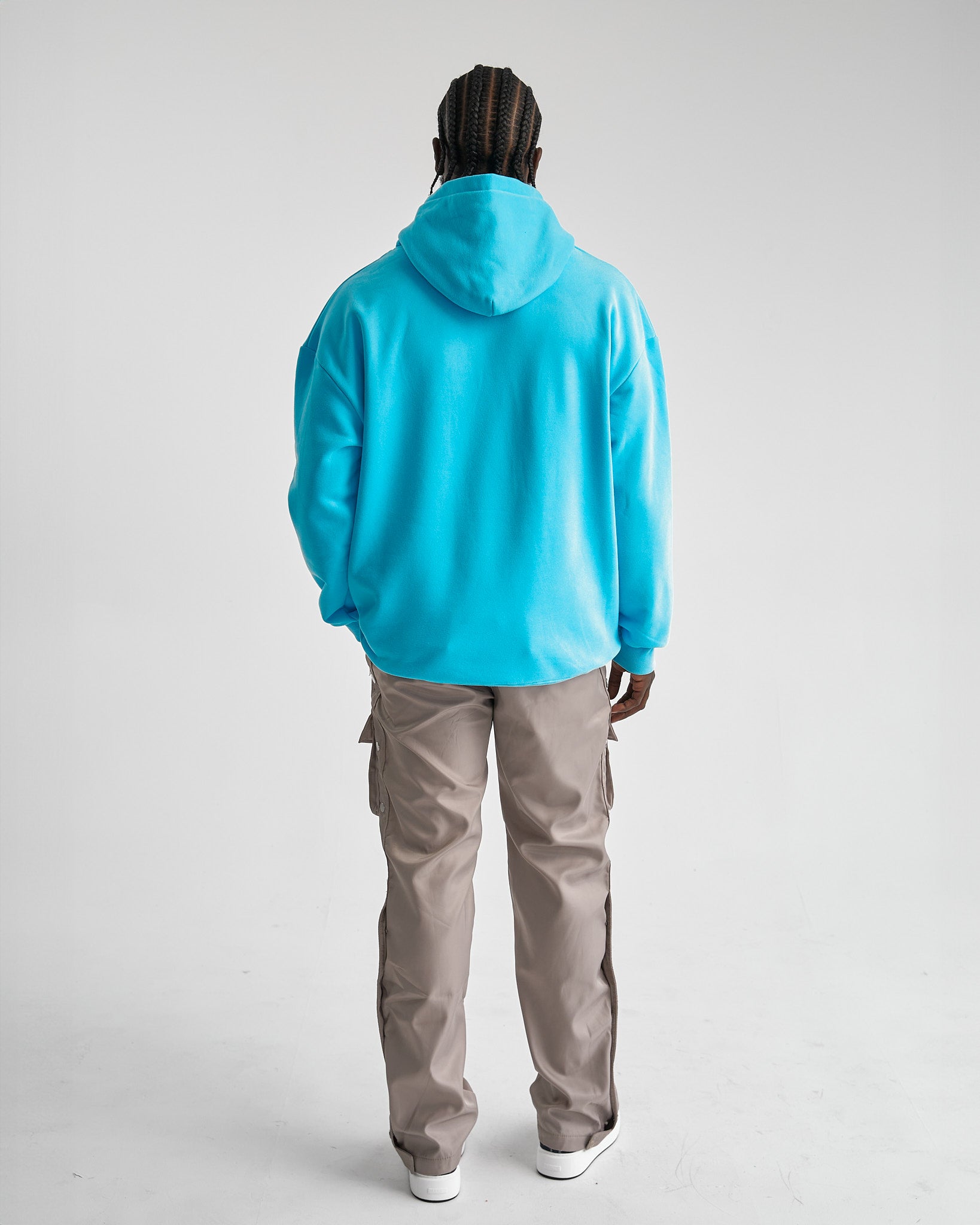 campus hoodie ( sky blue )