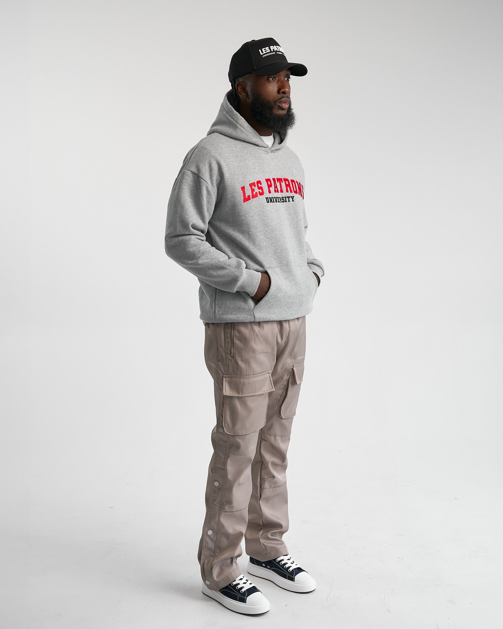 campus hoodie ( heather grey )